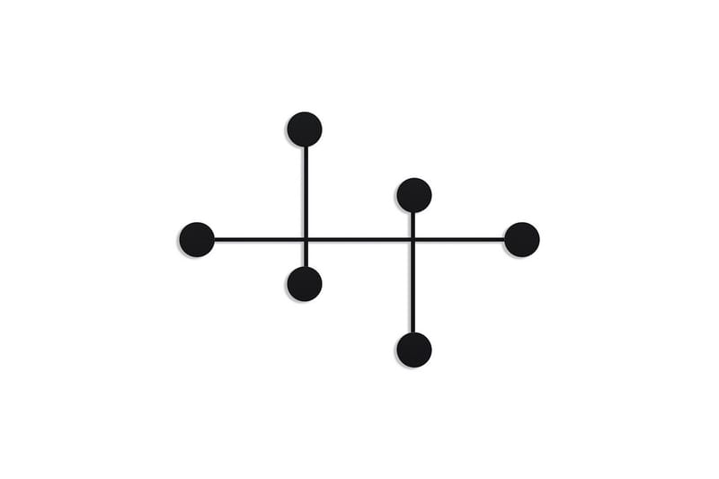Metallinen Seinäkoukku Inermis Musta - Musta - Säilytys - Vaatesäilytys - Vaatenaulakko
