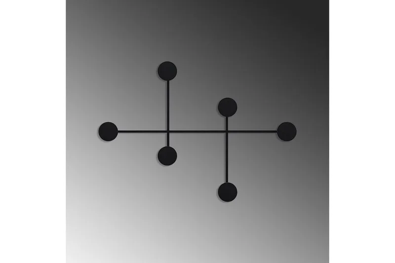 Metallinen Seinäkoukku Inermis Musta - Musta - Säilytys - Vaatesäilytys - Vaatenaulakko