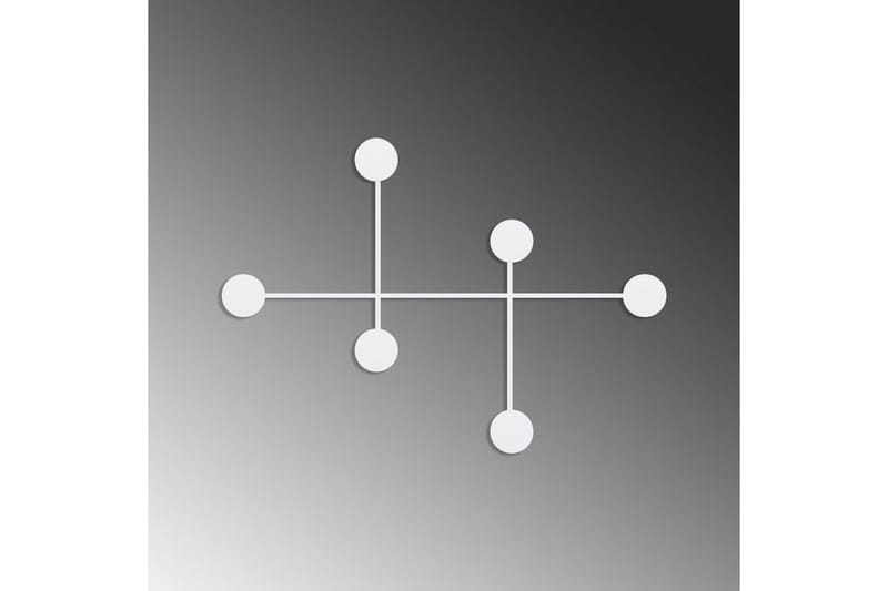 Metallinen Seinäkoukku Inermis Valkoinen - Valkoinen - Säilytys - Vaatesäilytys - Vaatenaulakko