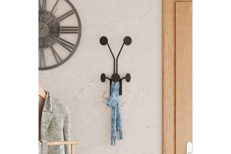 Metallinen Seinäkoukku Kirahvi Musta - Musta - Säilytys - Vaatesäilytys - Vaatenaulakko