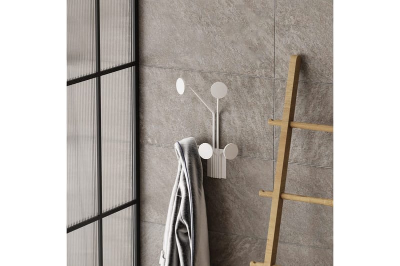 Metallinen Seinäkoukku Kirahvi Valkoinen - Valkoinen - Säilytys - Vaatesäilytys - Vaatenaulakko