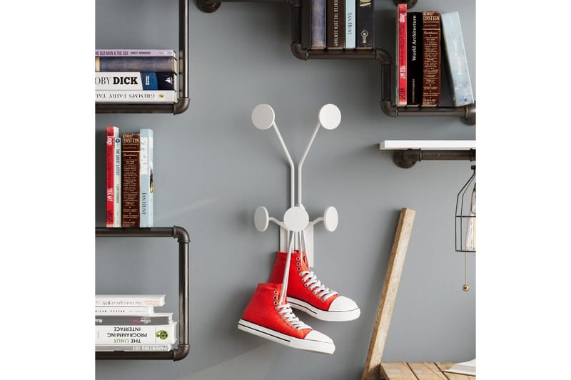 Metallinen Seinäkoukku Kirahvi Valkoinen - Valkoinen - Säilytys - Vaatesäilytys - Vaatenaulakko