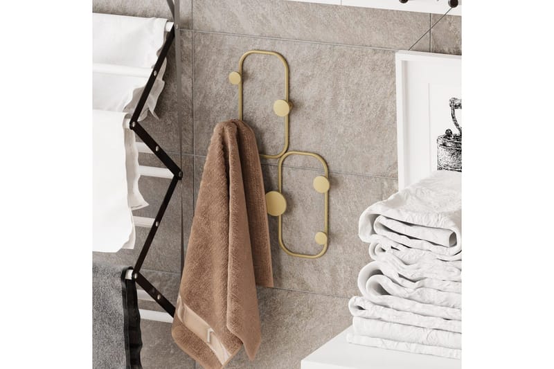 Metallinen Seinäkoukku Leppäkerttu Kulta - Kulta - Säilytys - Vaatesäilytys - Vaatenaulakko