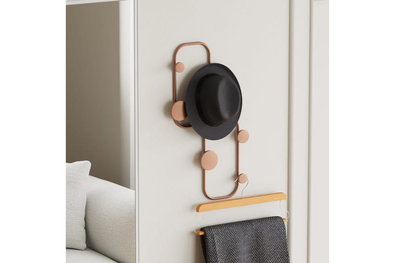 Metallinen Seinäkoukku Leppäkerttu Kupari - Kupari - Säilytys - Vaatesäilytys - Vaatenaulakko