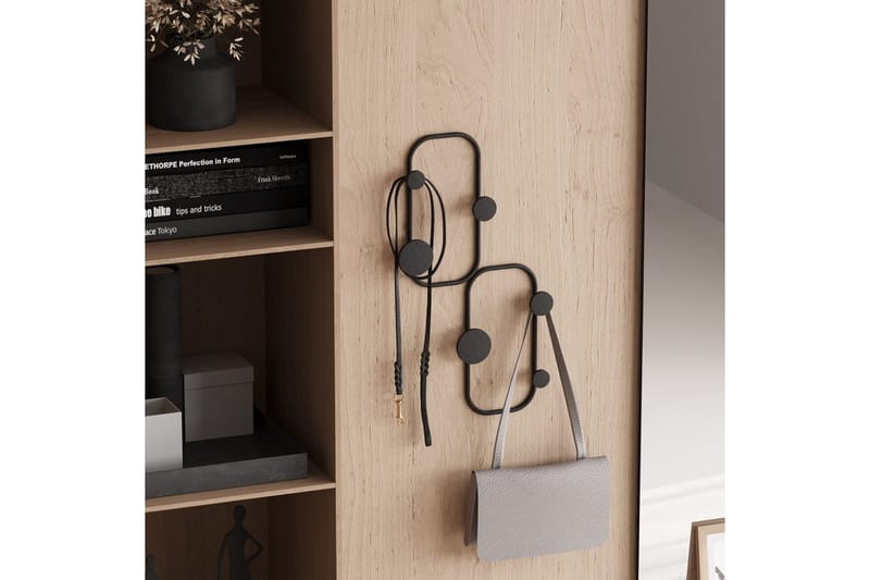 Metallinen Seinäkoukku Leppäkerttu Musta - Musta - Säilytys - Vaatesäilytys - Vaatenaulakko