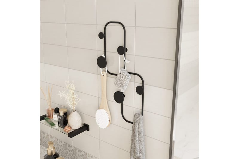 Metallinen Seinäkoukku Leppäkerttu Musta - Musta - Säilytys - Vaatesäilytys - Vaatenaulakko