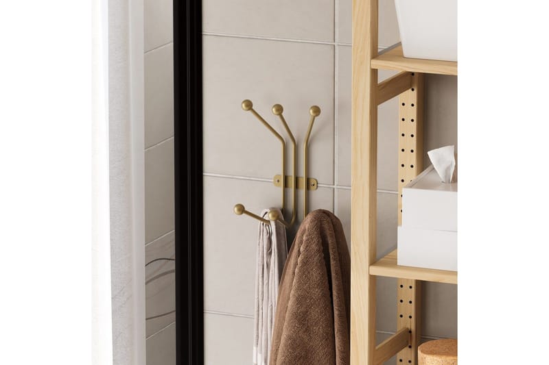 Metallinen Seinäkoukku Muurahainen Kulta - Kulta - Säilytys - Vaatesäilytys - Vaatenaulakko