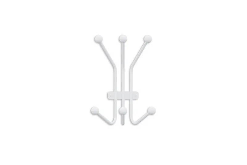 Metallinen Seinäkoukku Muurahainen Valkoinen, Valkoinen