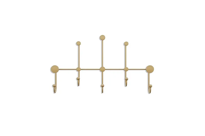 Metallinen Seinäkoukku Ranjita Kulta - Kulta - Säilytys - Vaatesäilytys - Vaatenaulakko