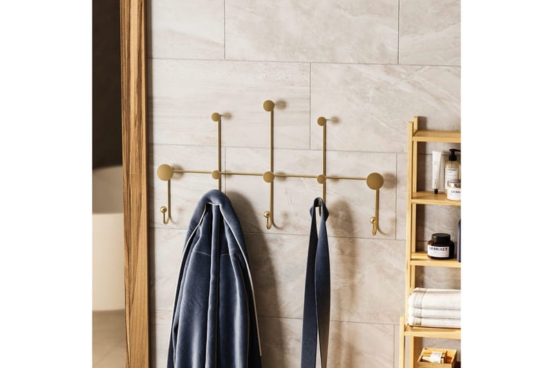 Metallinen Seinäkoukku Ranjita Kulta - Kulta - Säilytys - Vaatesäilytys - Vaatenaulakko