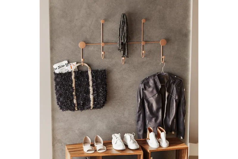 Metallinen Seinäkoukku Ranjita Kupari - Kupari - Säilytys - Vaatesäilytys - Vaatenaulakko