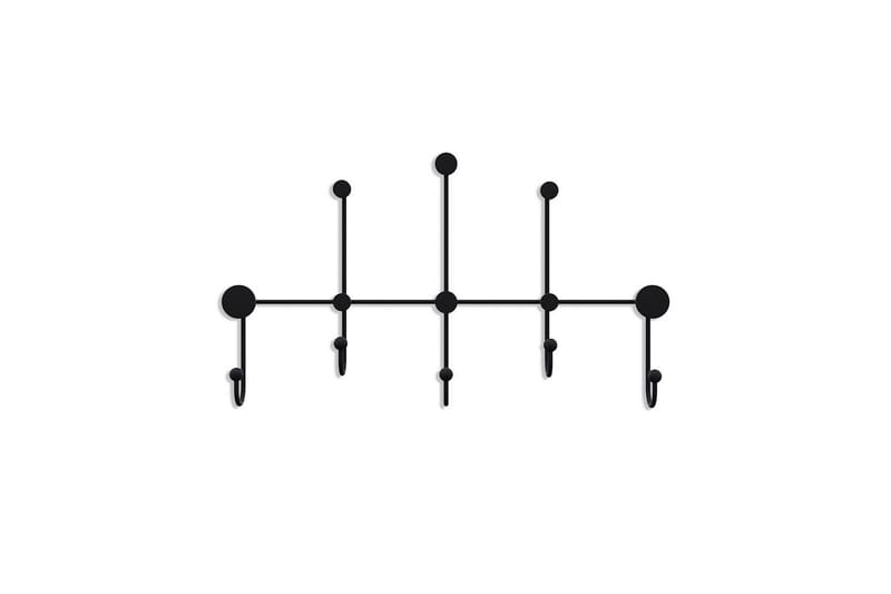 Metallinen Seinäkoukku Ranjita Musta - Musta - Säilytys - Vaatesäilytys - Vaatenaulakko