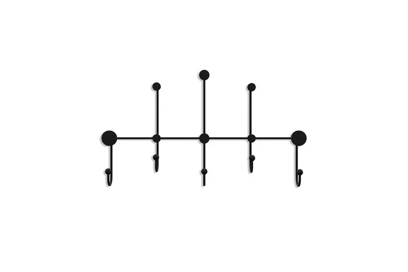 Metallinen Seinäkoukku Ranjita Musta - Musta - Säilytys - Vaatesäilytys - Vaatenaulakko