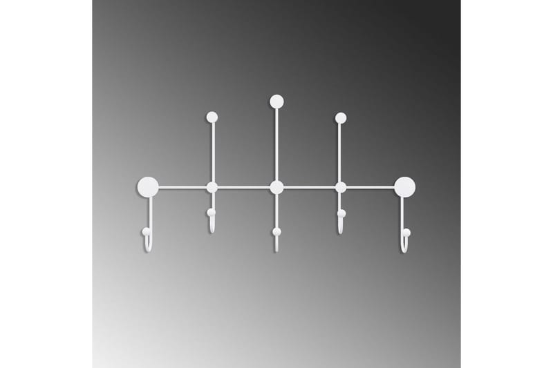 Metallinen Seinäkoukku Ranjita Valkoinen - Valkoinen - Säilytys - Vaatesäilytys - Vaatenaulakko