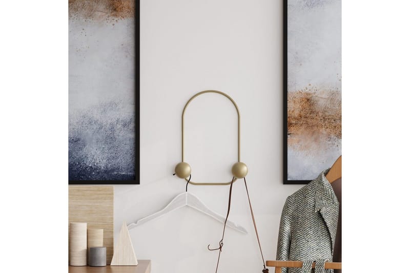 Metallinen Seinäkoukku Sammakko Kulta - Kulta - Säilytys - Vaatesäilytys - Vaatenaulakko