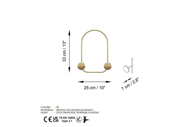 Metallinen Seinäkoukku Sammakko Kulta - Kulta - Säilytys - Vaatesäilytys - Vaatenaulakko