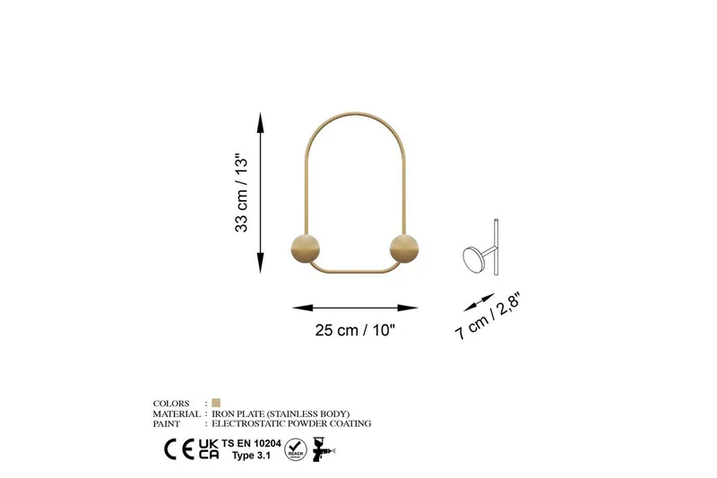 Metallinen Seinäkoukku Sammakko Kulta - Kulta - Säilytys - Vaatesäilytys - Vaatenaulakko