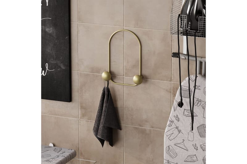 Metallinen Seinäkoukku Sammakko Kulta - Kulta - Säilytys - Vaatesäilytys - Vaatenaulakko