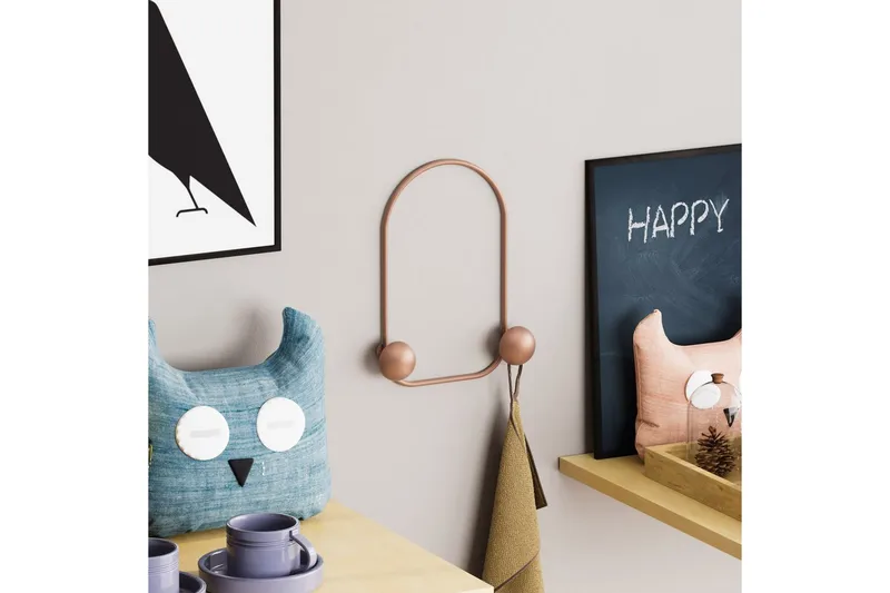 Metallinen Seinäkoukku Sammakko Kupari - Kupari - Säilytys - Vaatesäilytys - Vaatenaulakko