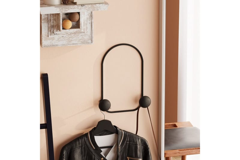 Metallinen Seinäkoukku Sammakko Musta - Musta - Säilytys - Vaatesäilytys - Vaatenaulakko