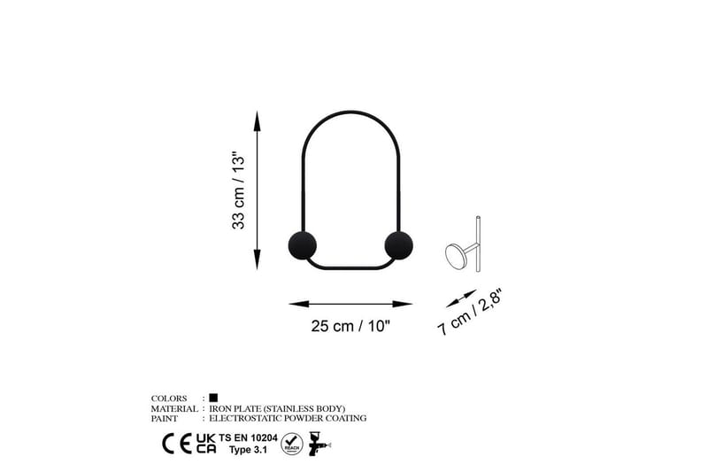 Metallinen Seinäkoukku Sammakko Musta - Musta - Säilytys - Vaatesäilytys - Vaatenaulakko