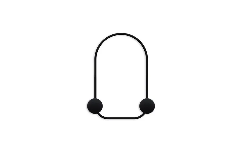 Metallinen Seinäkoukku Sammakko Musta - Musta - Säilytys - Vaatesäilytys - Vaatenaulakko