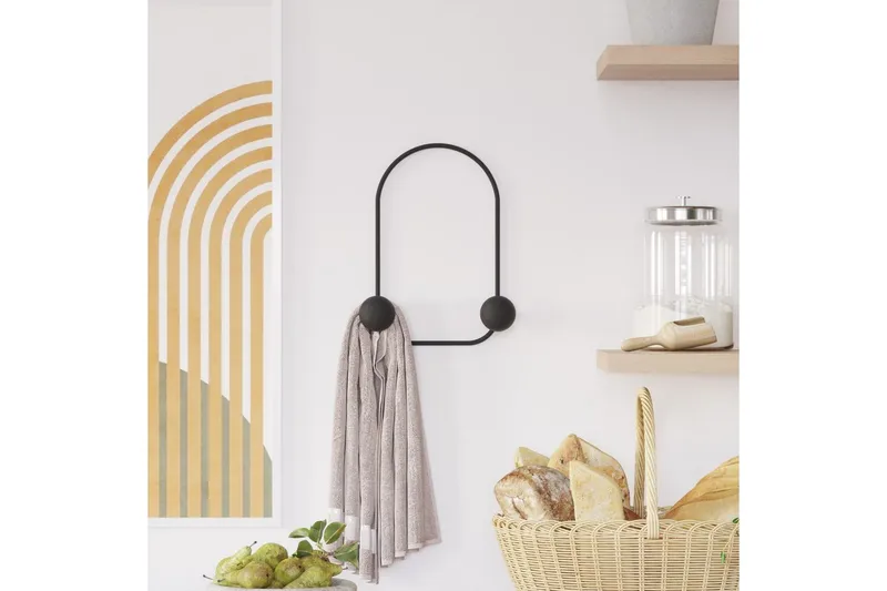 Metallinen Seinäkoukku Sammakko Musta - Musta - Säilytys - Vaatesäilytys - Vaatenaulakko