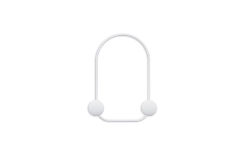 Metallinen Seinäkoukku Sammakko Valkoinen, Valkoinen