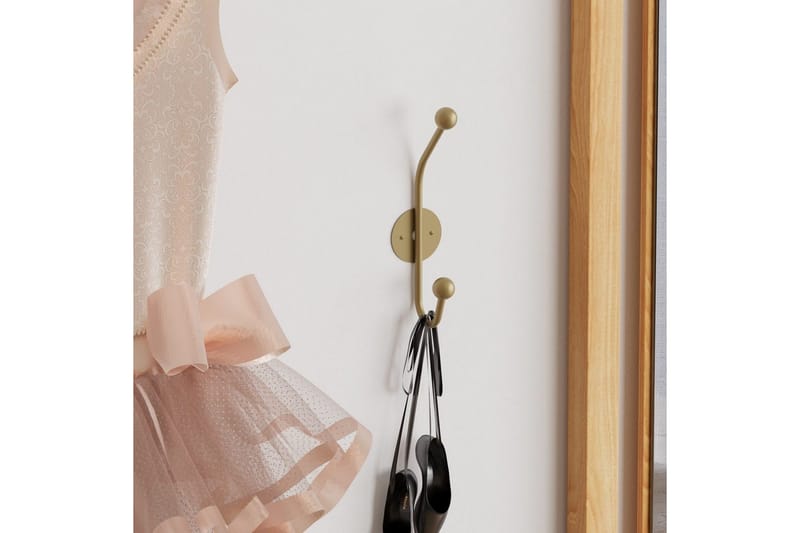 Metallinen Seinäkoukku Sarvikuono Kulta - Kulta - Säilytys - Vaatesäilytys - Vaatenaulakko