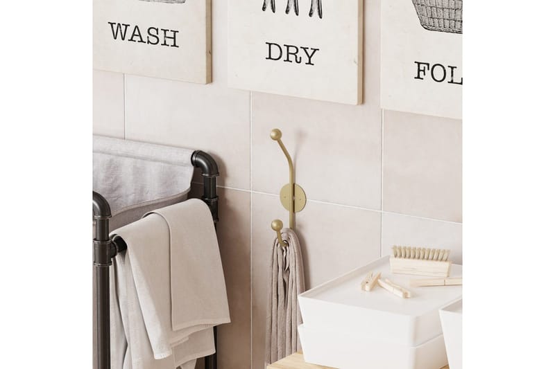 Metallinen Seinäkoukku Sarvikuono Kulta - Kulta - Säilytys - Vaatesäilytys - Vaatenaulakko