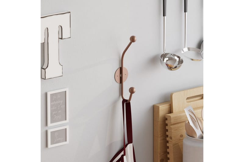 Metallinen Seinäkoukku Sarvikuono Kupari - Kupari - Säilytys - Vaatesäilytys - Vaatenaulakko