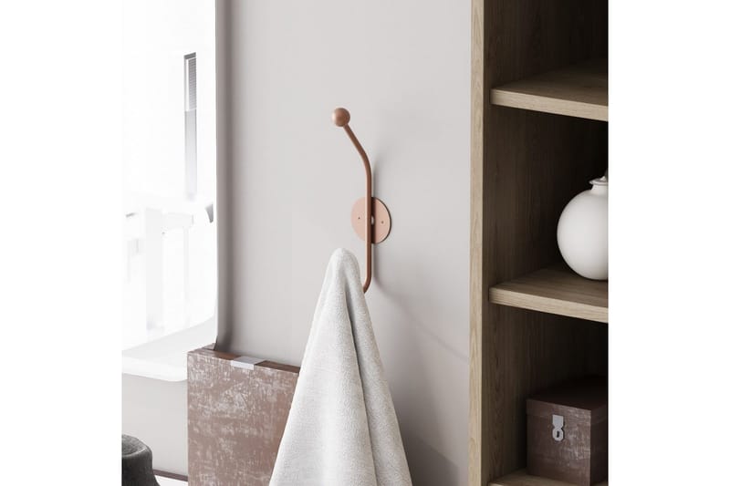 Metallinen Seinäkoukku Sarvikuono Kupari - Kupari - Säilytys - Vaatesäilytys - Vaatenaulakko