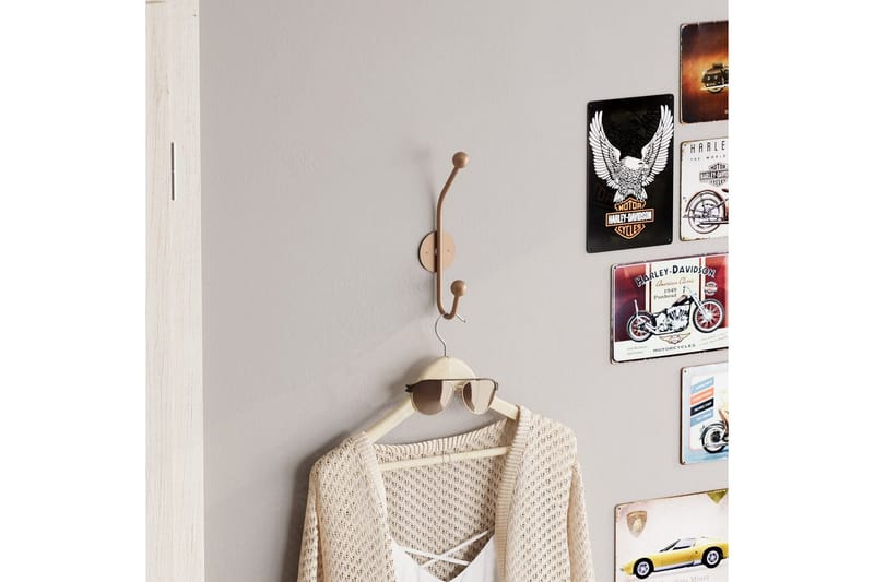 Metallinen Seinäkoukku Sarvikuono Kupari - Kupari - Säilytys - Vaatesäilytys - Vaatenaulakko