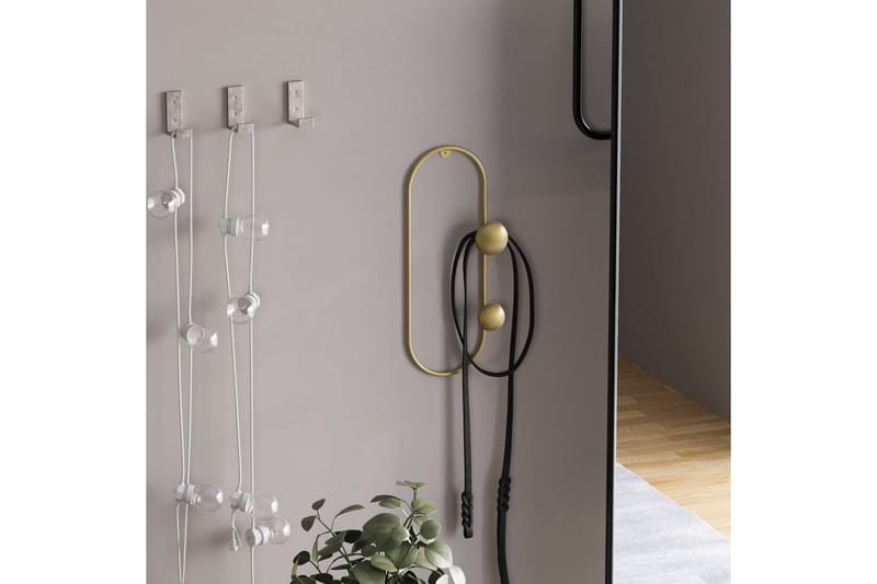 Metallinen Seinäkoukku Sota Kulta - Kulta - Säilytys - Vaatesäilytys - Vaatenaulakko