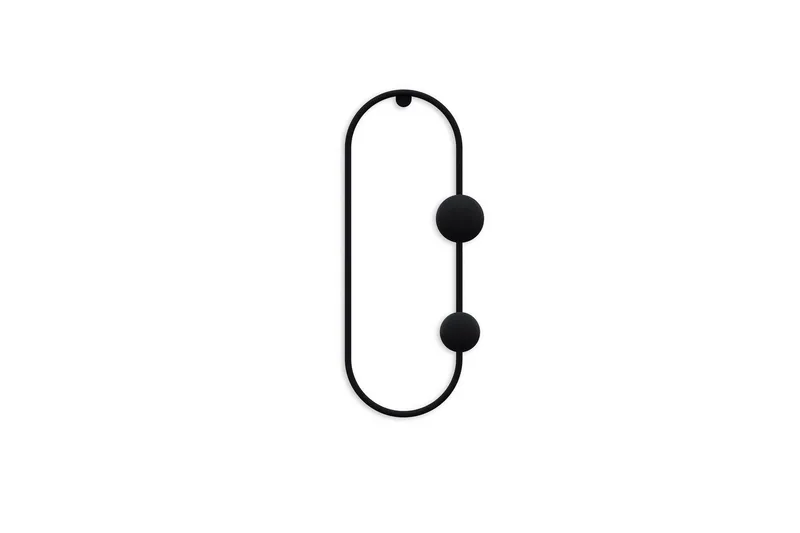 Metallinen Seinäkoukku Sota Musta - Musta - Säilytys - Vaatesäilytys - Vaatenaulakko