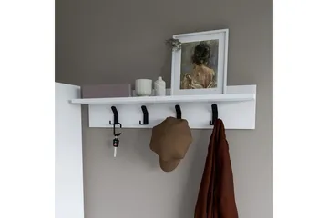 Nagouri Naulakko 90 cm - Valkoinen - Säilytys - Vaatesäilytys - Vaatenaulakko - Koukkunaulakot