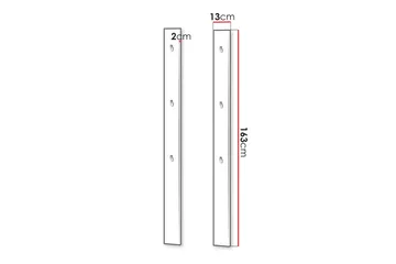 Naulakko Simply 13 cm - Harmaa - Säilytys - Vaatesäilytys - Vaatenaulakko - Koukkunaulakot