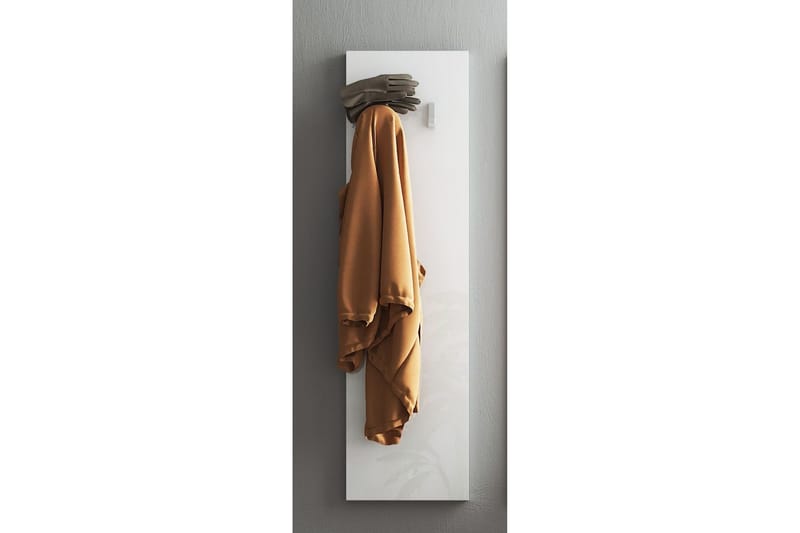 Naulakko Tabor 31x110 cm - Valkoinen - Säilytys - Vaatesäilytys - Vaatenaulakko - Koukkunaulakot