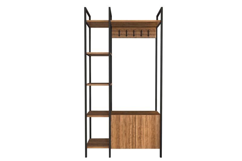 Naulakko Violaceae 90x175 cm - Ruskea - Säilytys - Vaatesäilytys - Vaatenaulakko - Koukkunaulakot