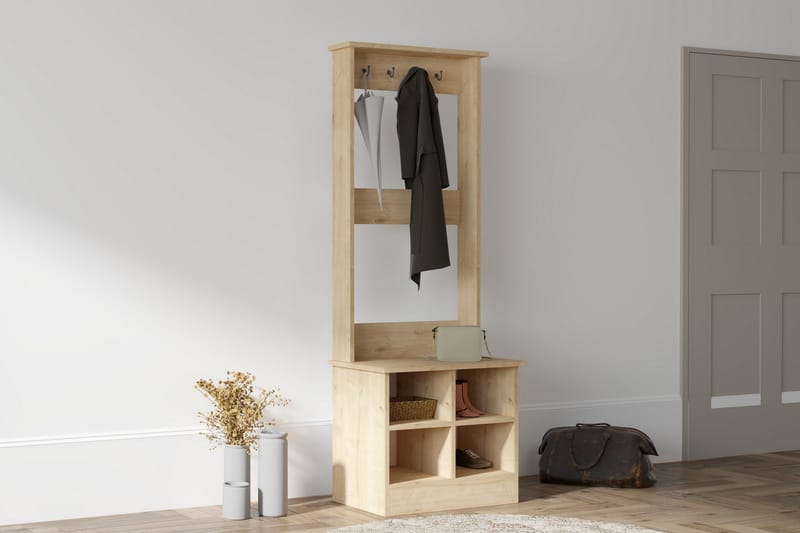 Naulakko Zakkum 64x175 cm - Sininen - Säilytys - Vaatesäilytys - Vaatenaulakko - Koukkunaulakot