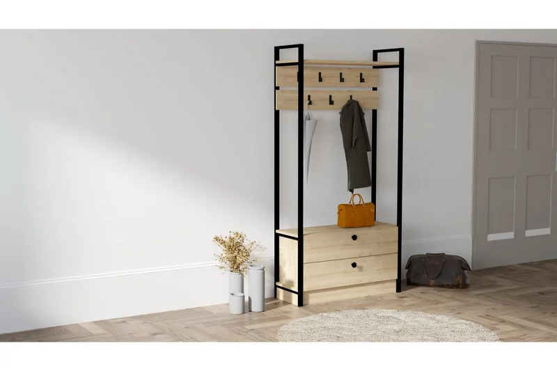 Naulakko Zakkum 90x180 cm - Sininen - Säilytys - Vaatesäilytys - Vaatenaulakko - Koukkunaulakot