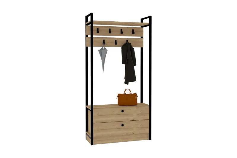 Naulakko Zakkum 90x180 cm - Sininen - Säilytys - Vaatesäilytys - Vaatenaulakko - Koukkunaulakot