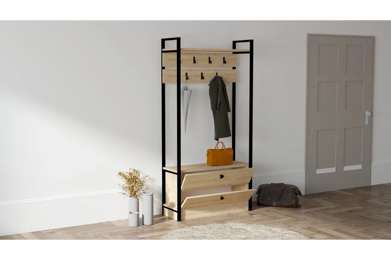 Naulakko Zakkum 90x180 cm - Sininen - Säilytys - Vaatesäilytys - Vaatenaulakko - Koukkunaulakot