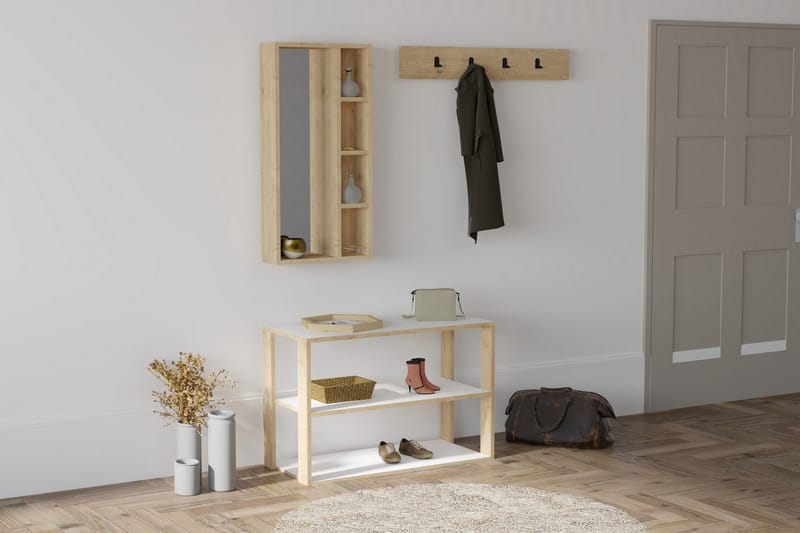 Naulakko Zakkum 90x60 cm - Sininen - Säilytys - Vaatesäilytys - Vaatenaulakko - Koukkunaulakot