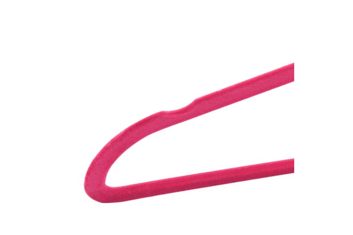 100kpl Vaateripustinsarja liukumaton vaaleanpunainen sametti - Pinkki - Vaatenaulakko - Ripustimet