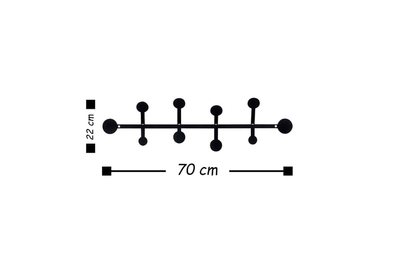 Seinäkoriste Naulakko - Säilytys - Vaatesäilytys - Vaatenaulakko