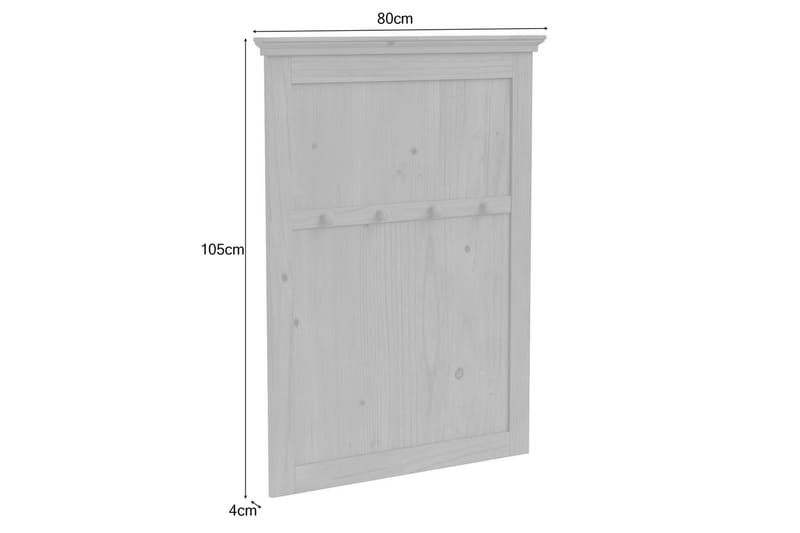 Selma Vaateripustin - Valkoinen - Säilytys - Vaatesäilytys - Vaatenaulakko - Koukkunaulakot