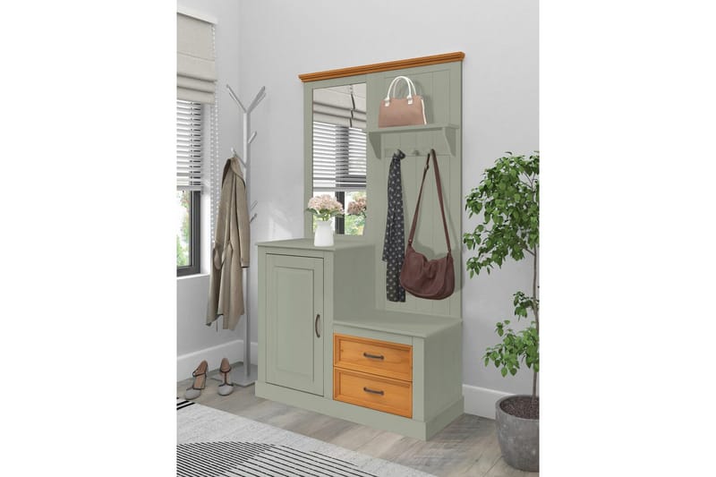 Selma Vaateripustin - Vihreä - Säilytys - Vaatesäilytys - Vaatenaulakko - Koukkunaulakot