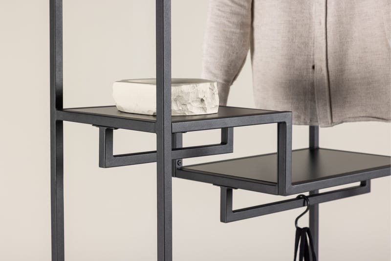 Staal Vaatetanko - Musta - Säilytys - Vaatesäilytys - Vaatenaulakko - Koukkunaulakot