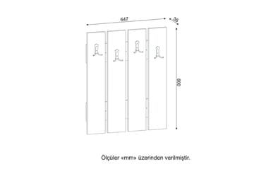Furny Home Eteisnaulakko - Säilytys - Vaatesäilytys - Vaatenaulakko - Vaatekoukku